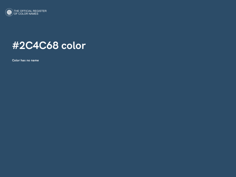 #2C4C68 color image