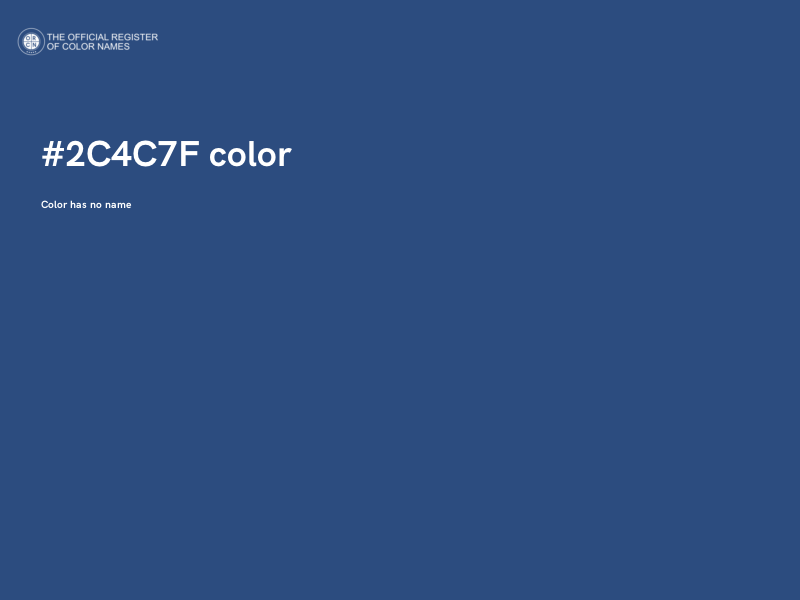 #2C4C7F color image