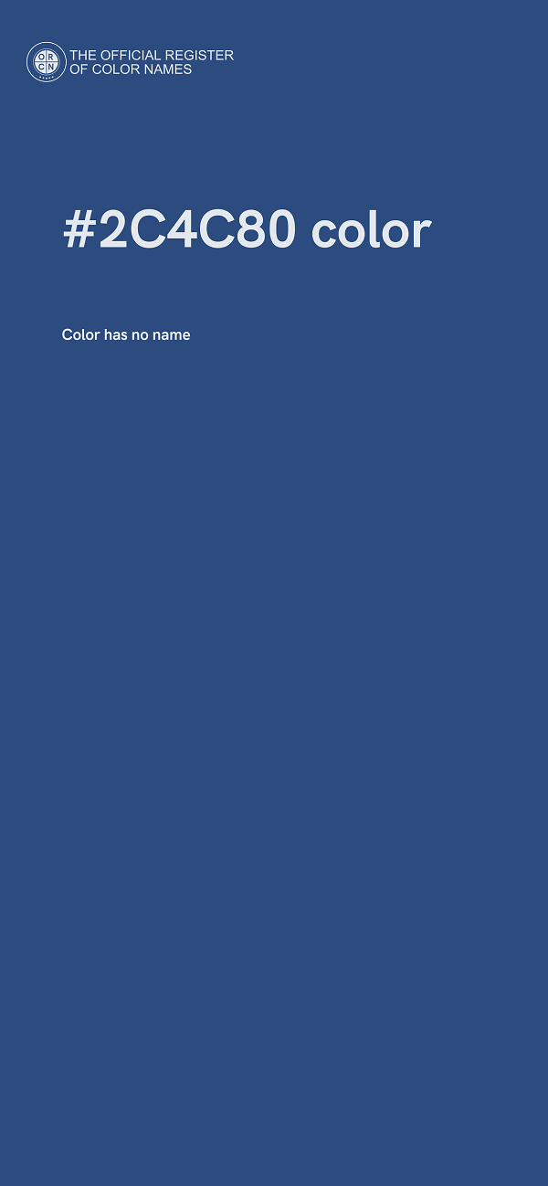 #2C4C80 color image