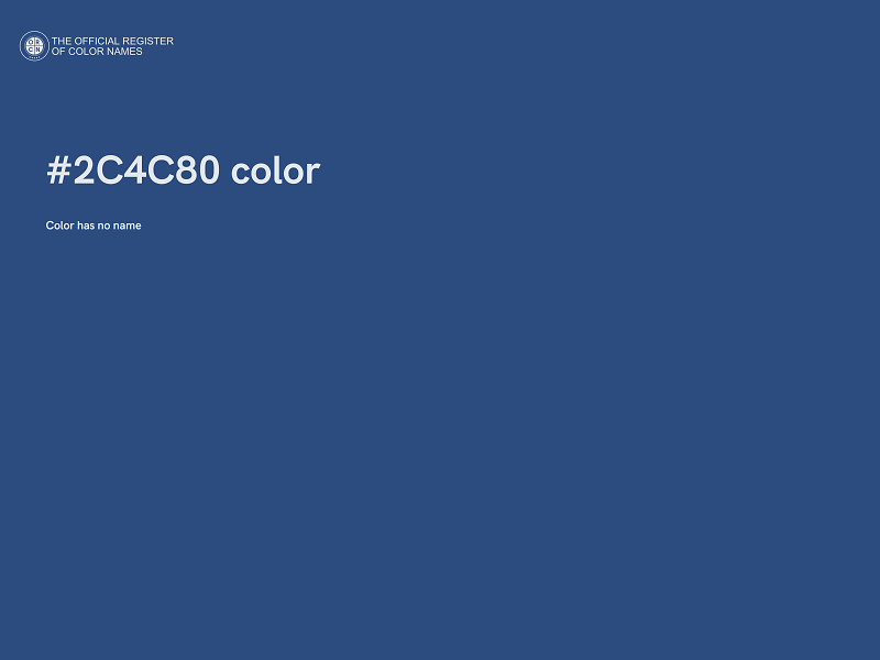 #2C4C80 color image