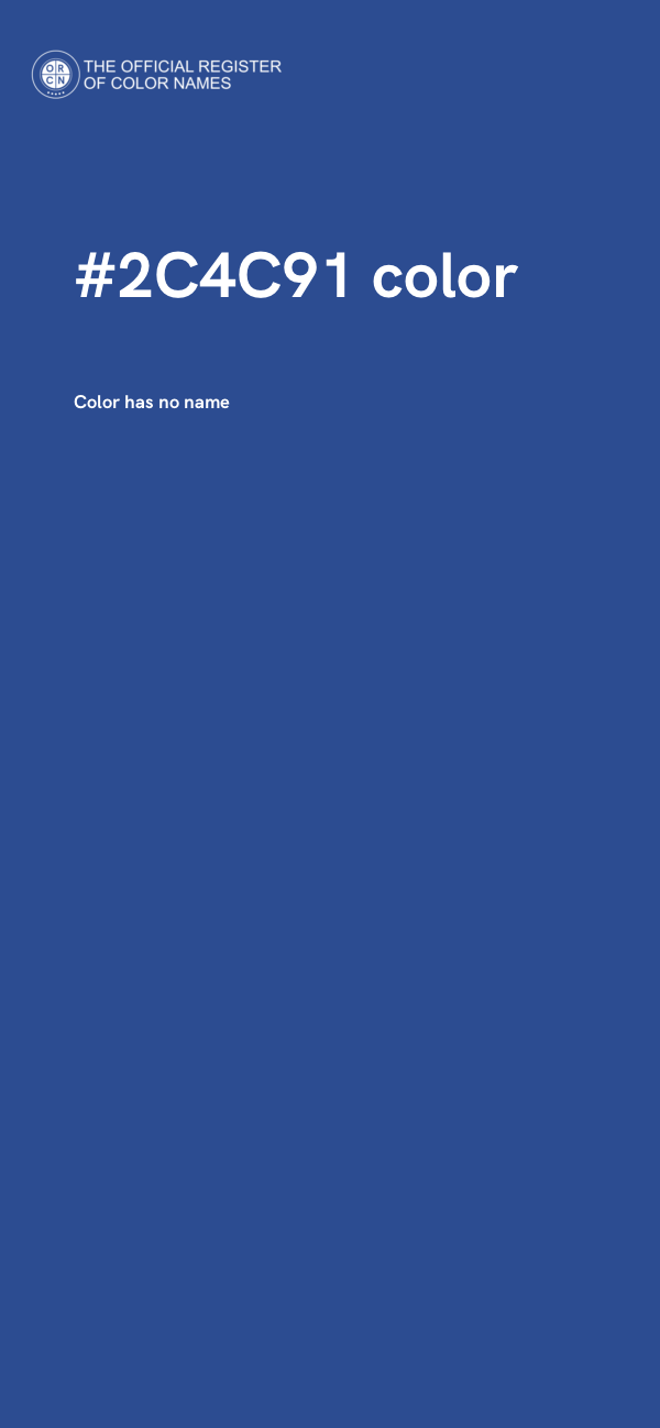 #2C4C91 color image
