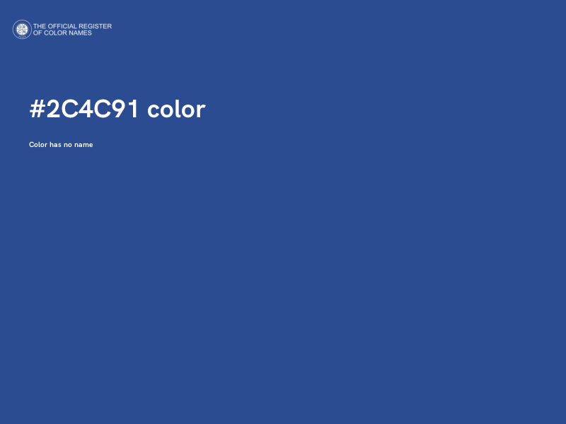 #2C4C91 color image