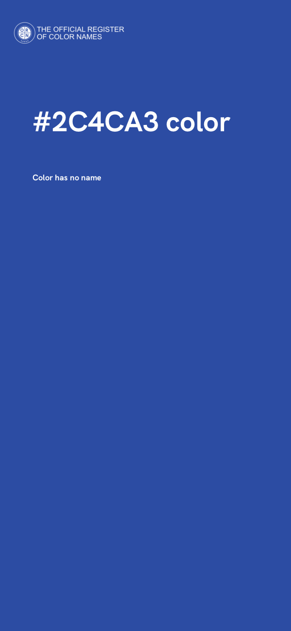 #2C4CA3 color image