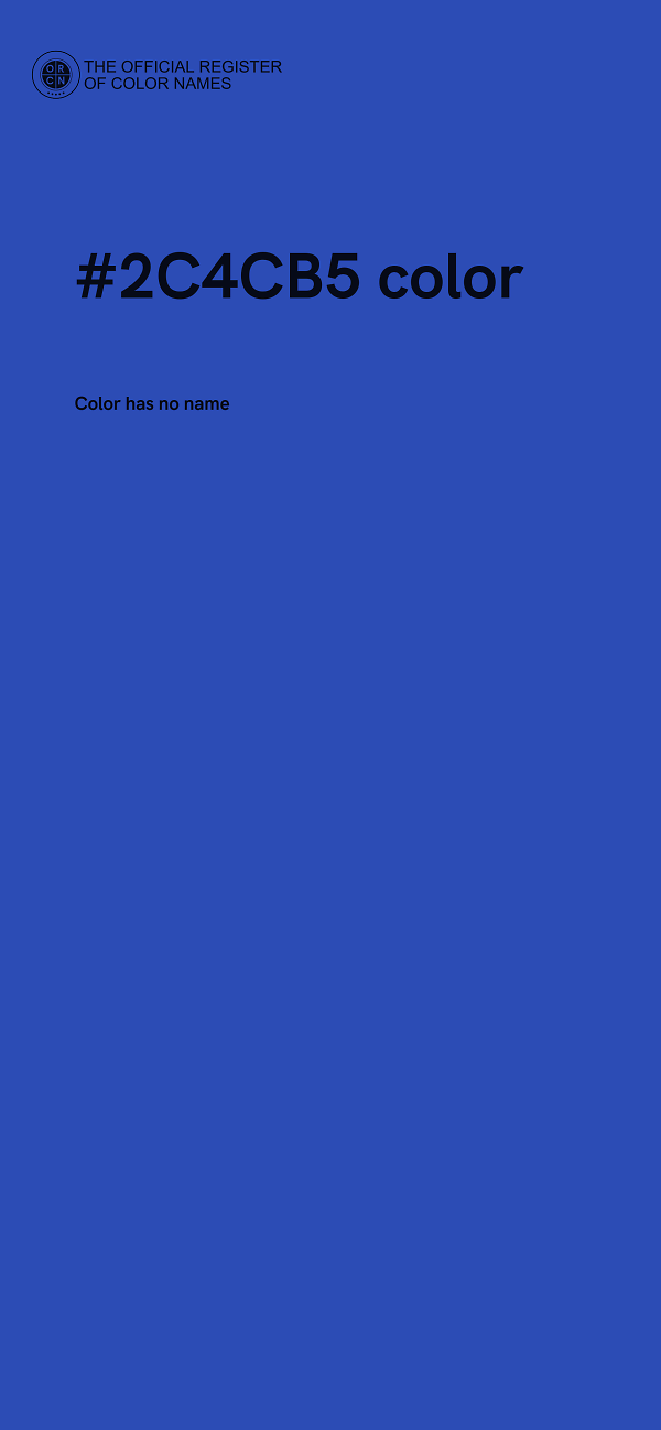 #2C4CB5 color image
