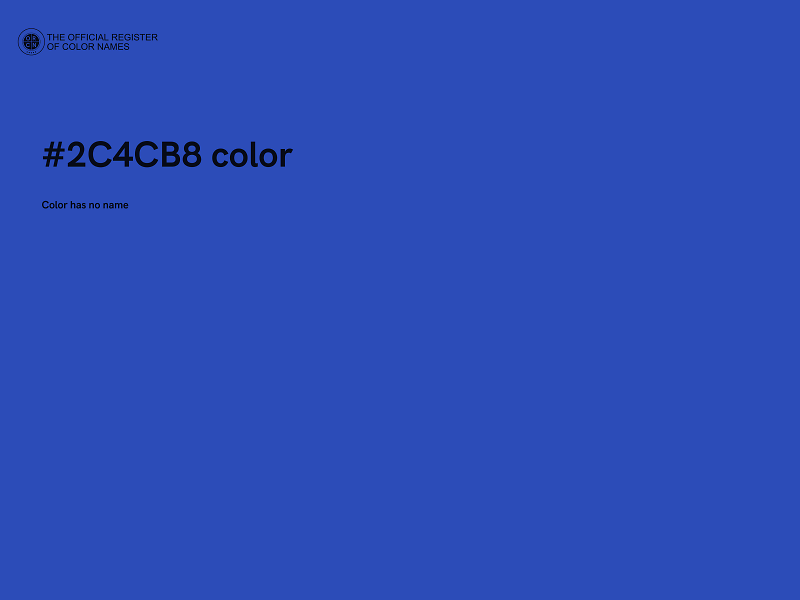 #2C4CB8 color image