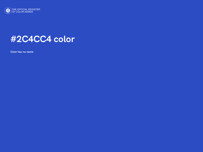 #2C4CC4 color image