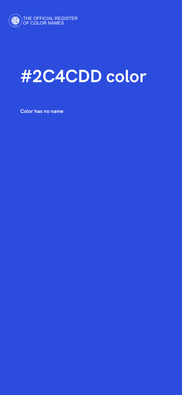 #2C4CDD color image