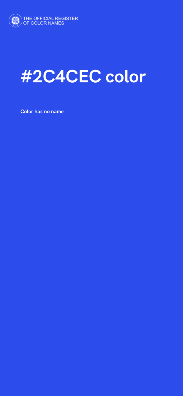 #2C4CEC color image