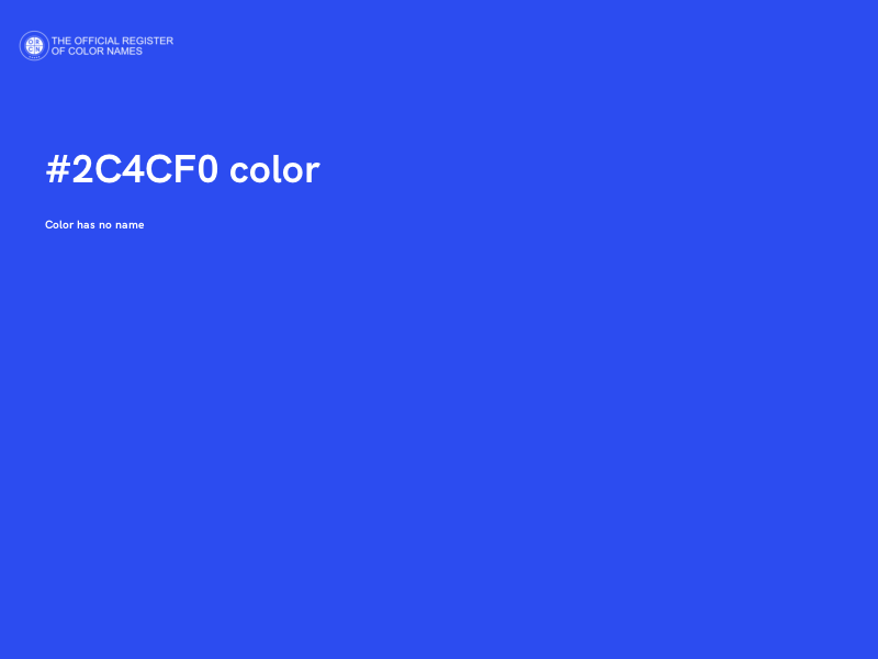 #2C4CF0 color image