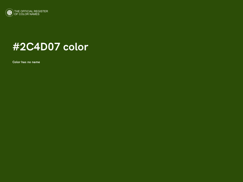 #2C4D07 color image