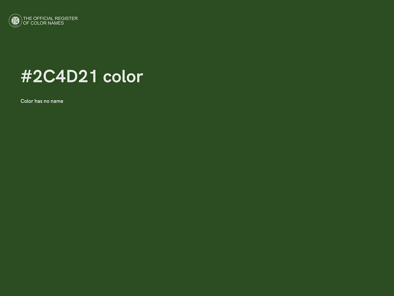 #2C4D21 color image