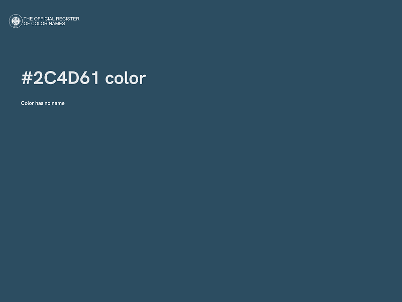 #2C4D61 color image