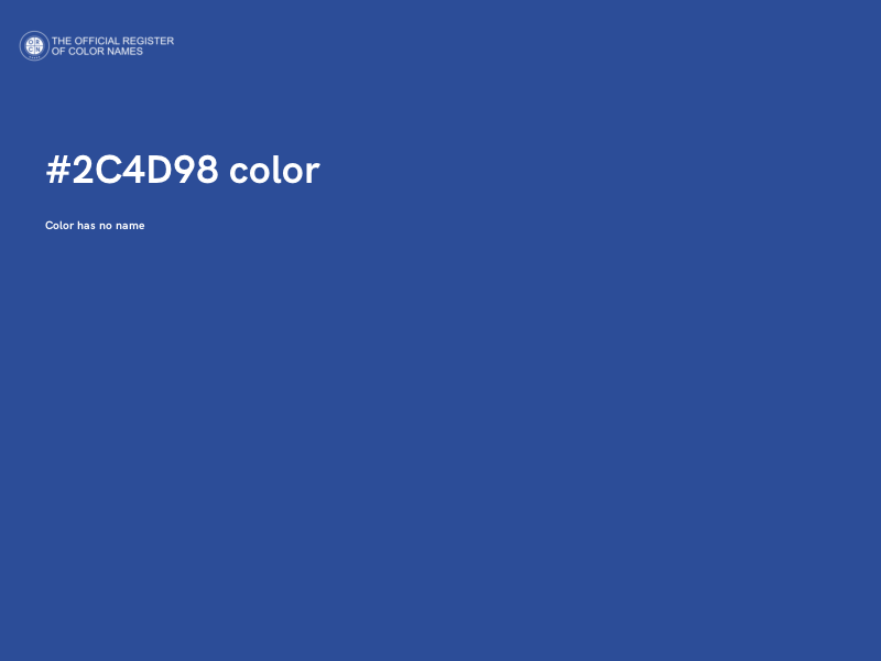 #2C4D98 color image