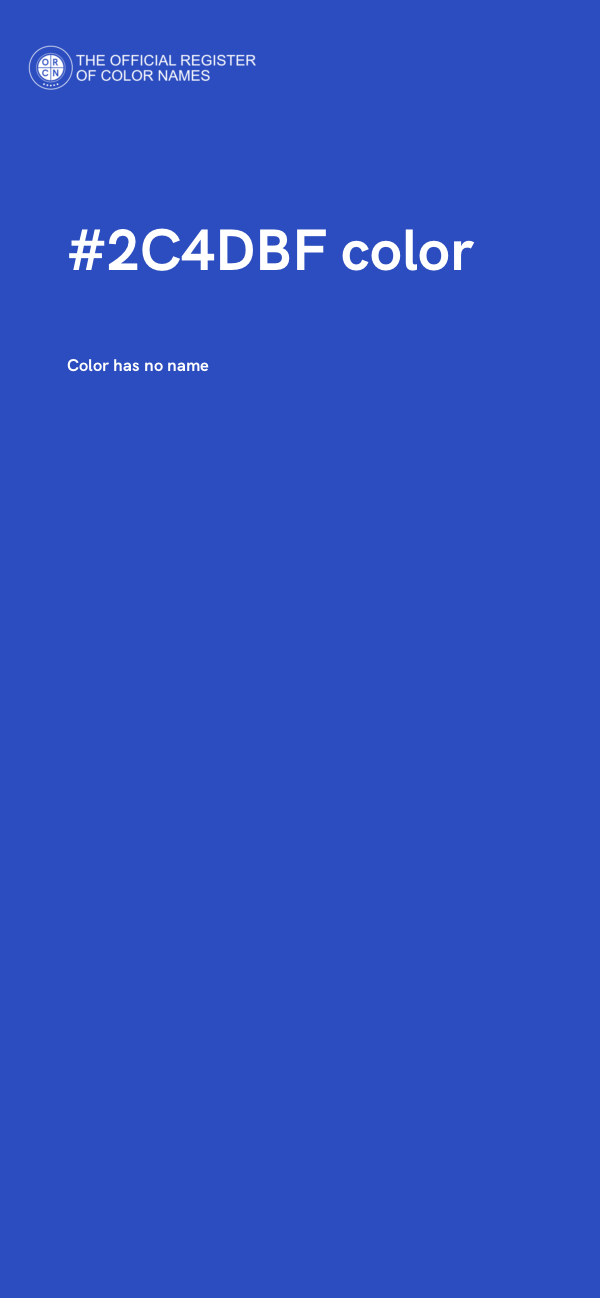 #2C4DBF color image