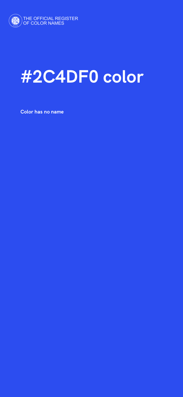 #2C4DF0 color image