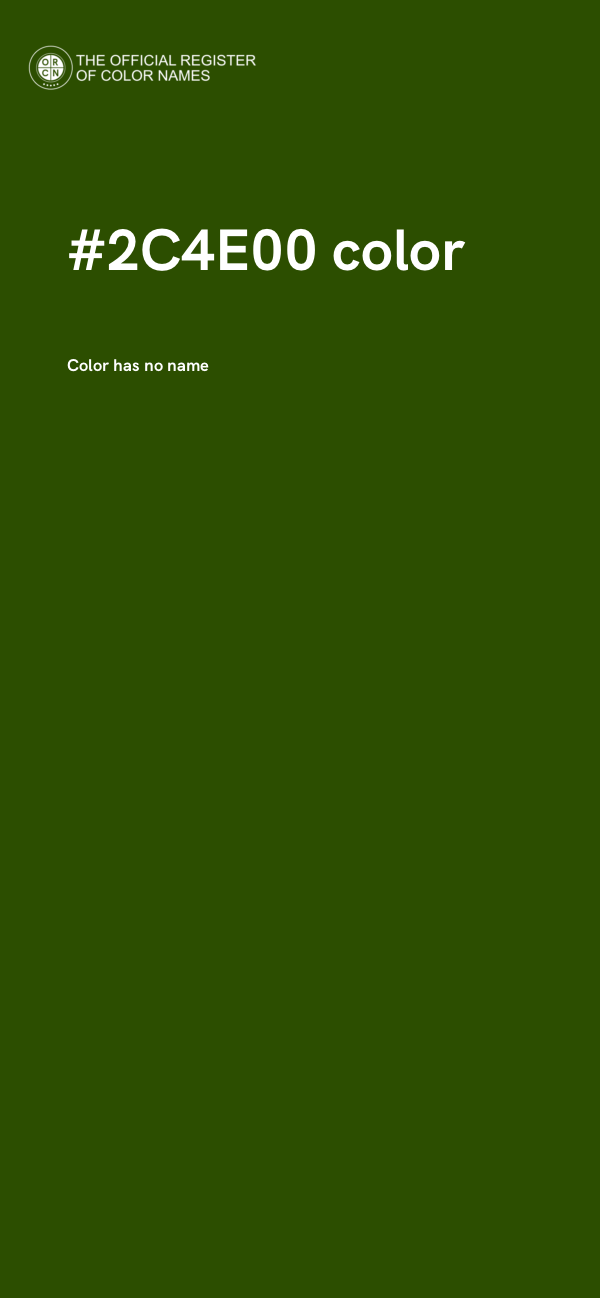 #2C4E00 color image