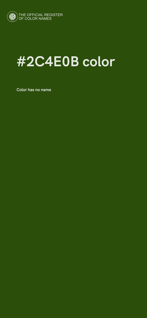 #2C4E0B color image