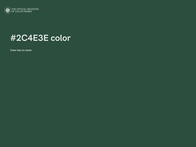 #2C4E3E color image