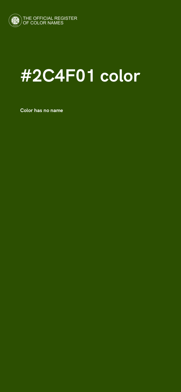 #2C4F01 color image