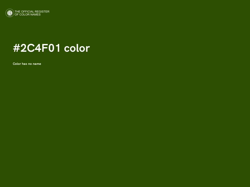 #2C4F01 color image
