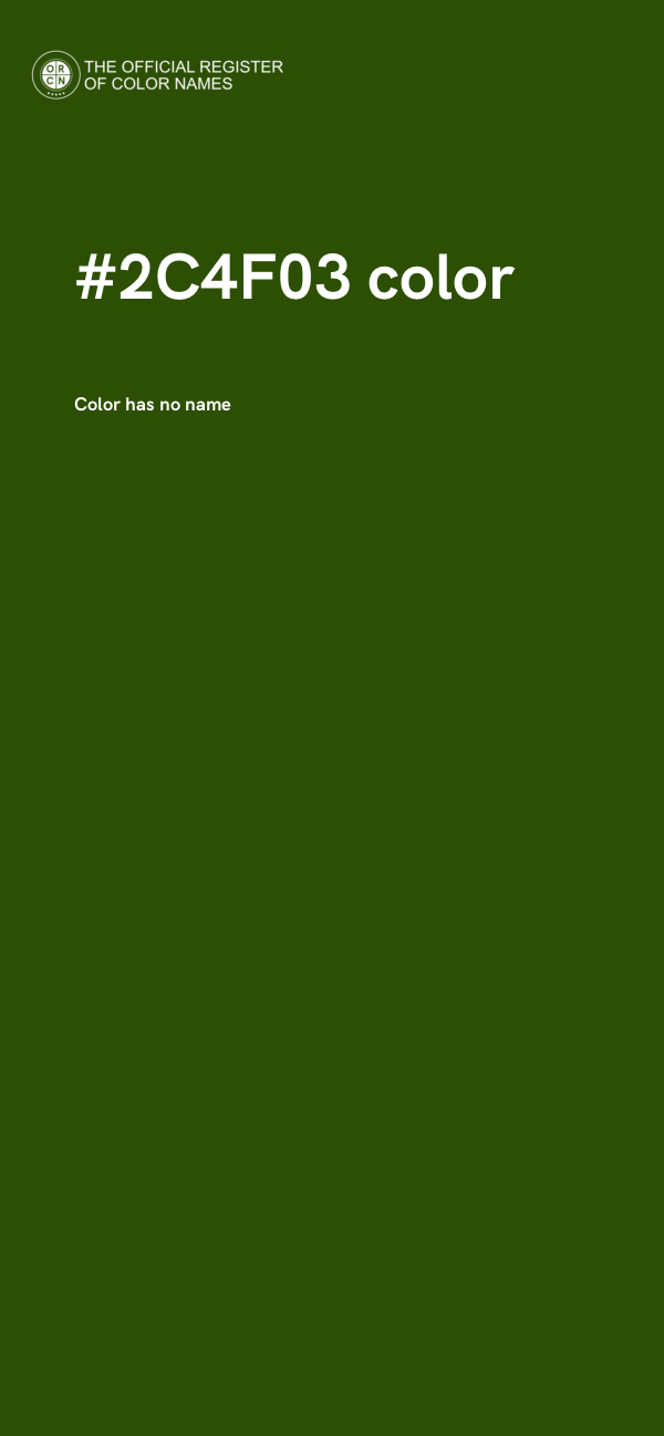 #2C4F03 color image