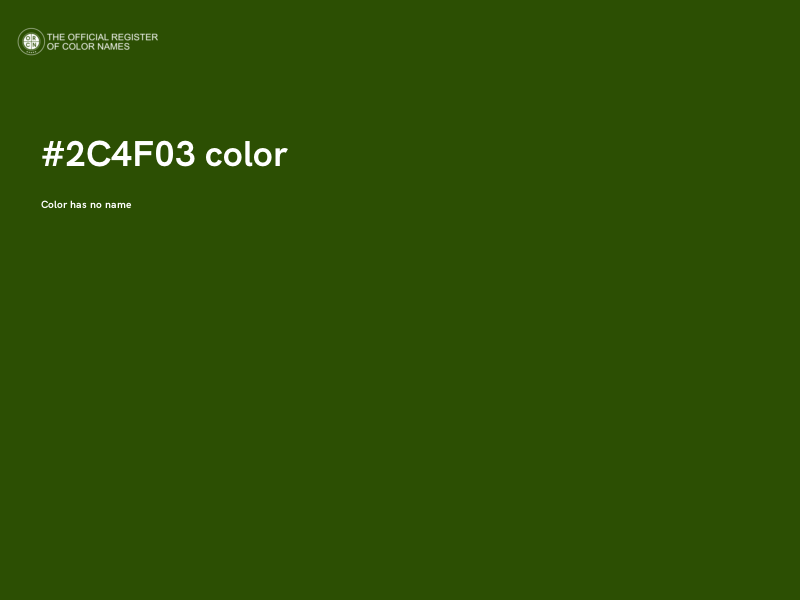 #2C4F03 color image