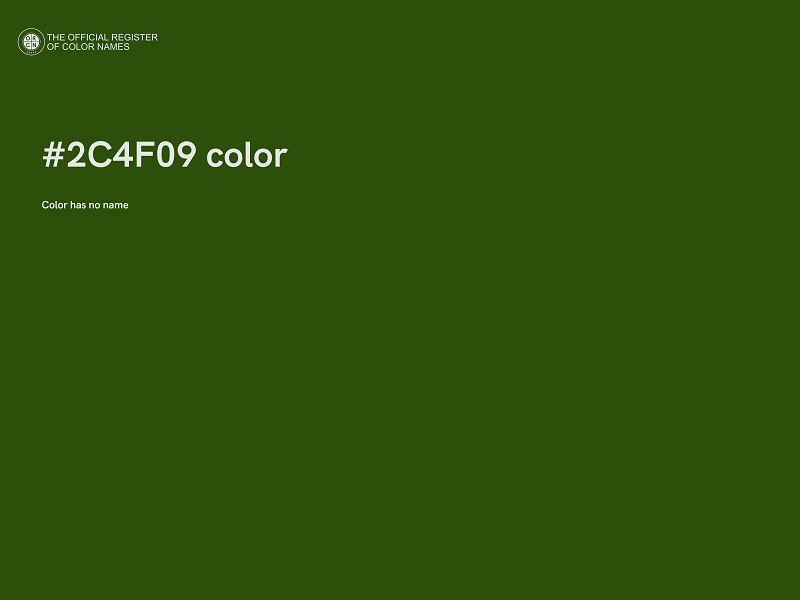 #2C4F09 color image