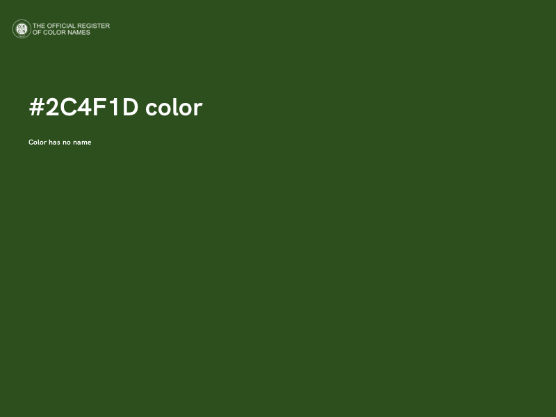 #2C4F1D color image