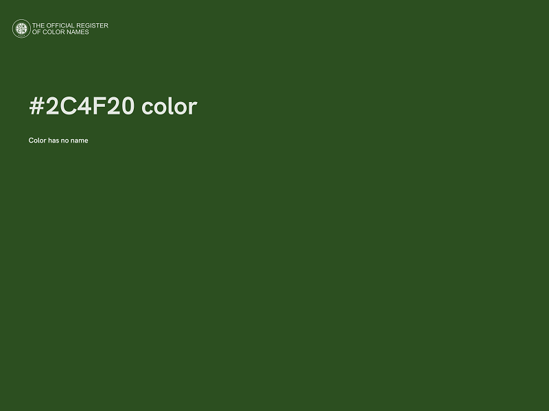 #2C4F20 color image