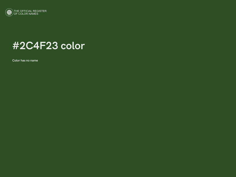 #2C4F23 color image