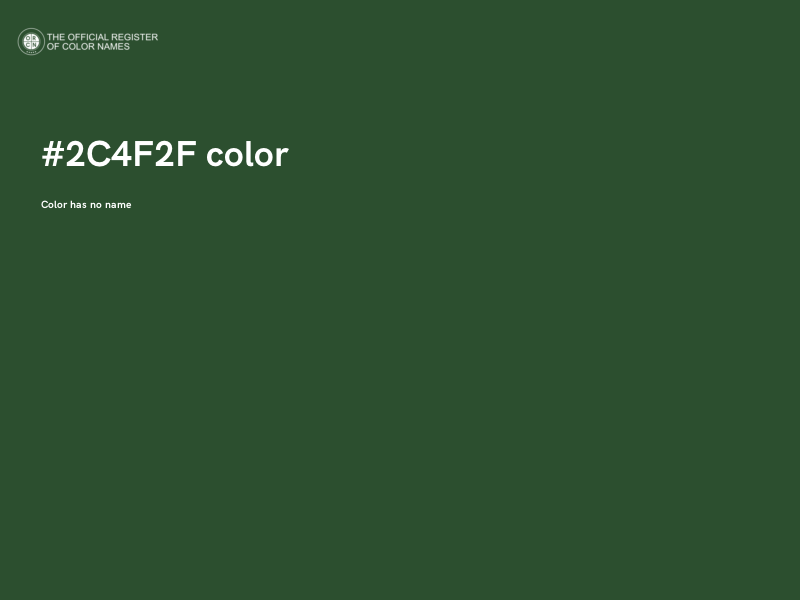 #2C4F2F color image