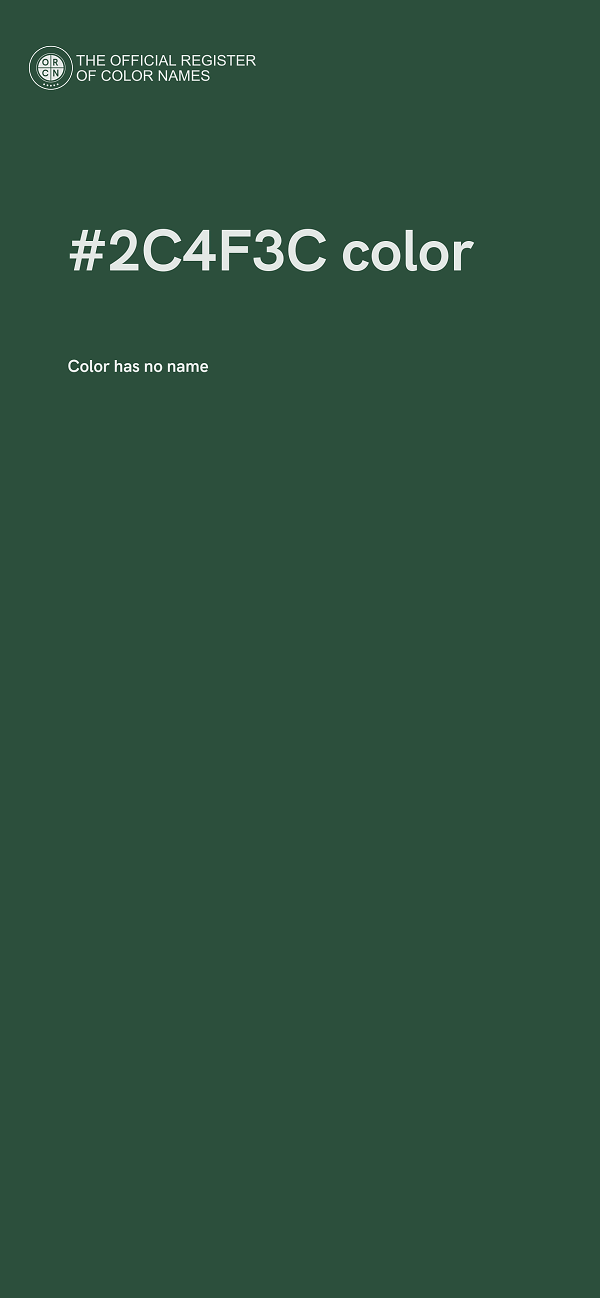 #2C4F3C color image