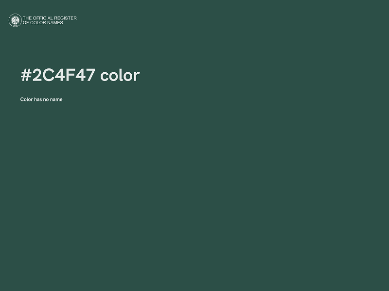 #2C4F47 color image