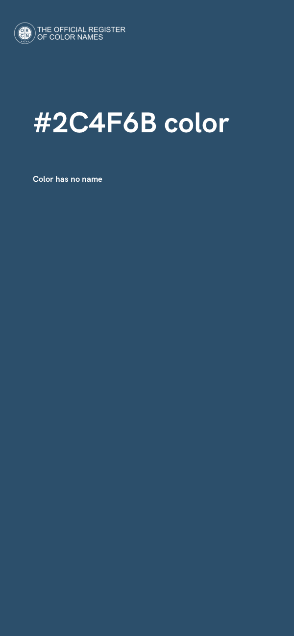 #2C4F6B color image