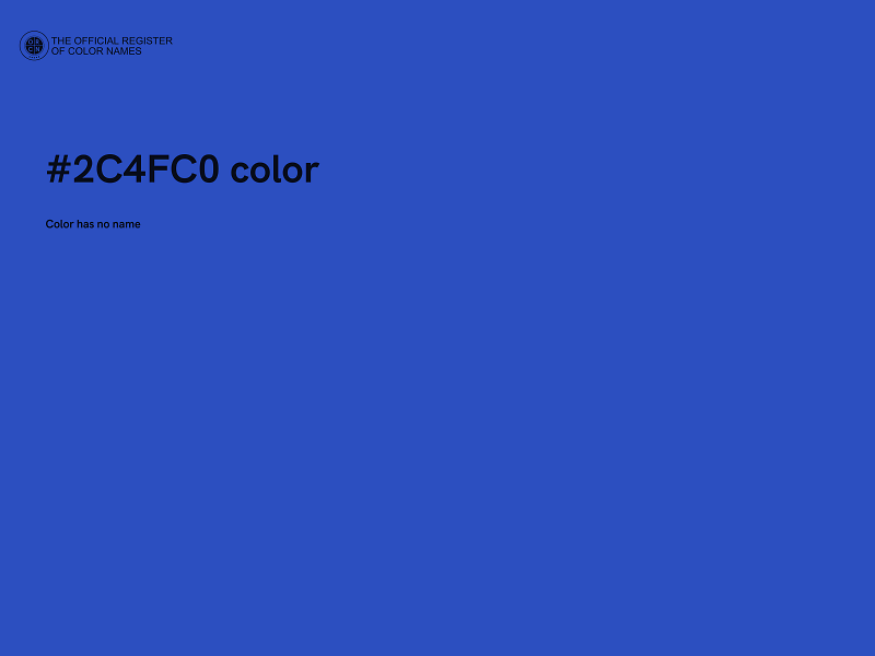 #2C4FC0 color image