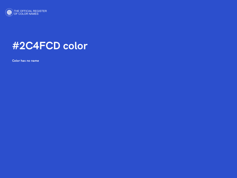 #2C4FCD color image