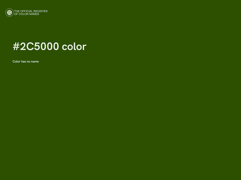 #2C5000 color image