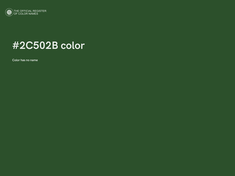 #2C502B color image