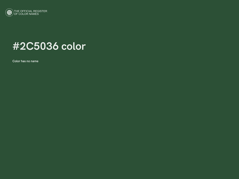 #2C5036 color image