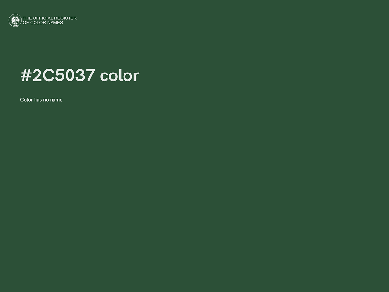 #2C5037 color image