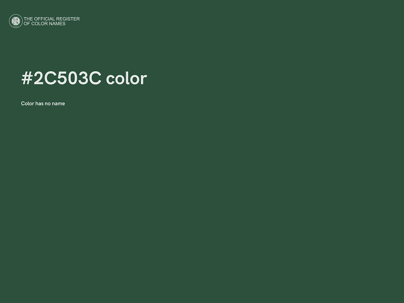 #2C503C color image