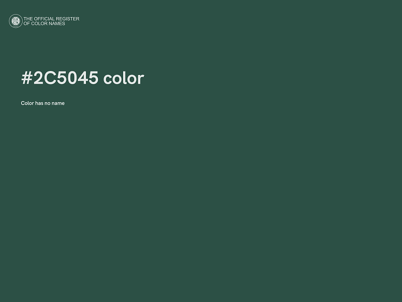 #2C5045 color image