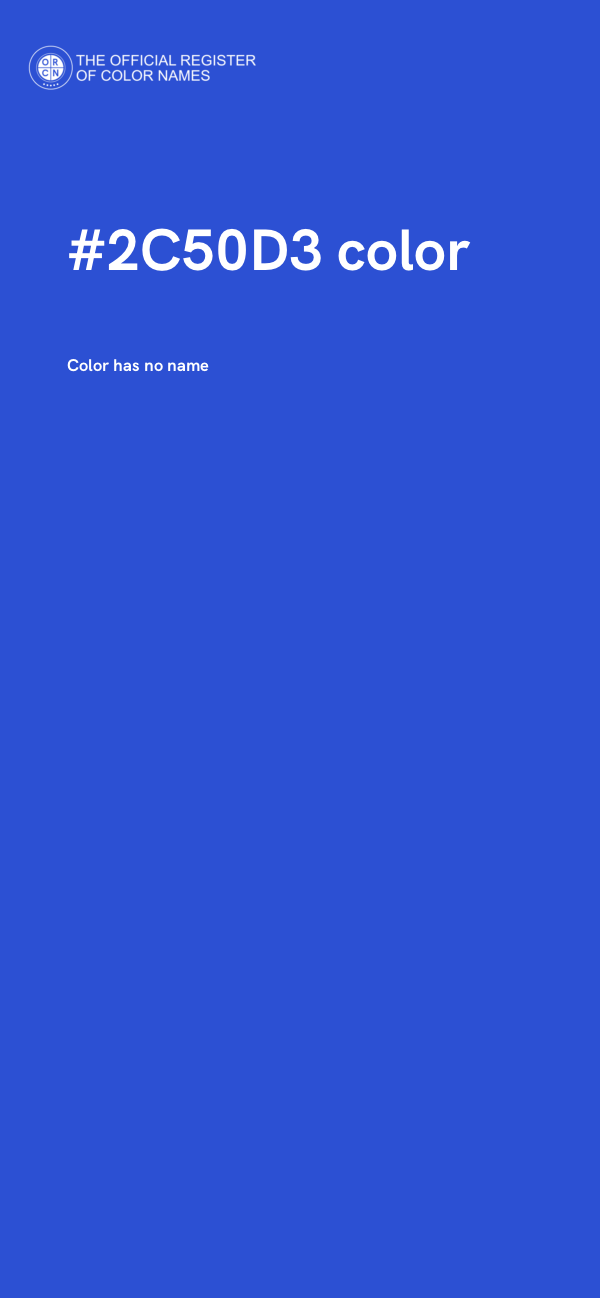 #2C50D3 color image