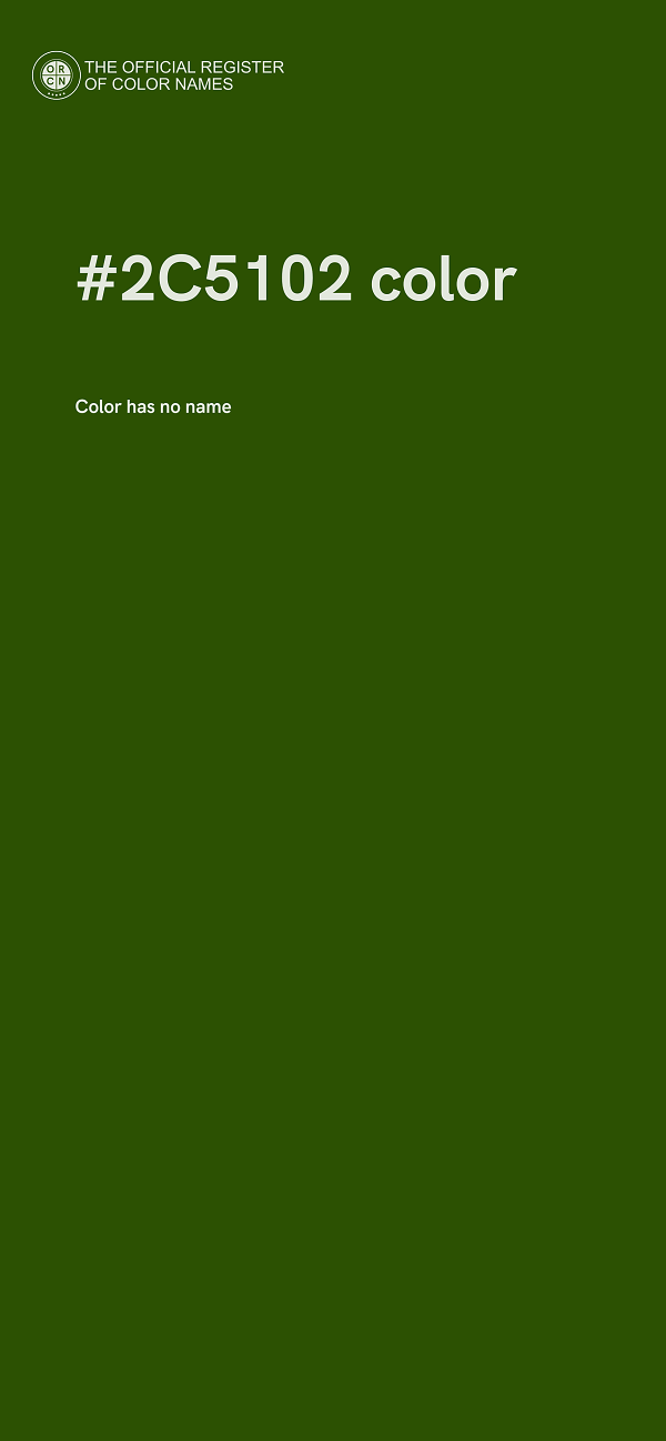 #2C5102 color image