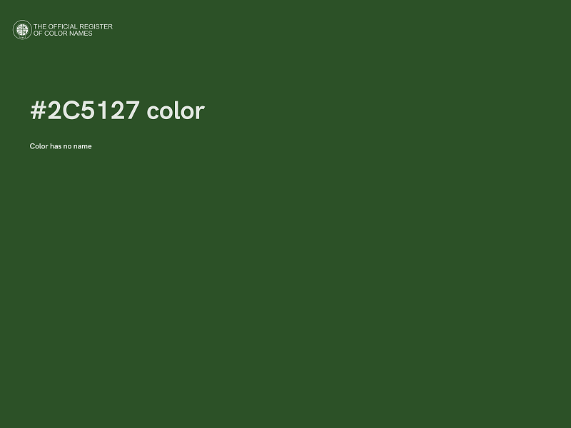 #2C5127 color image