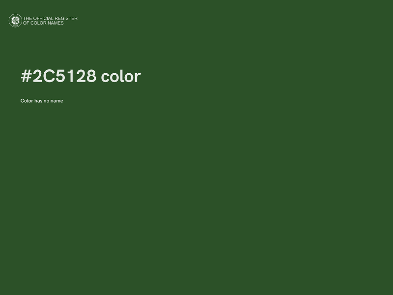 #2C5128 color image