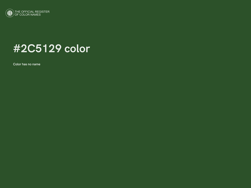 #2C5129 color image