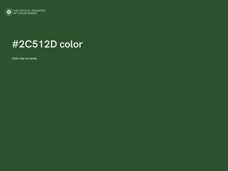 #2C512D color image