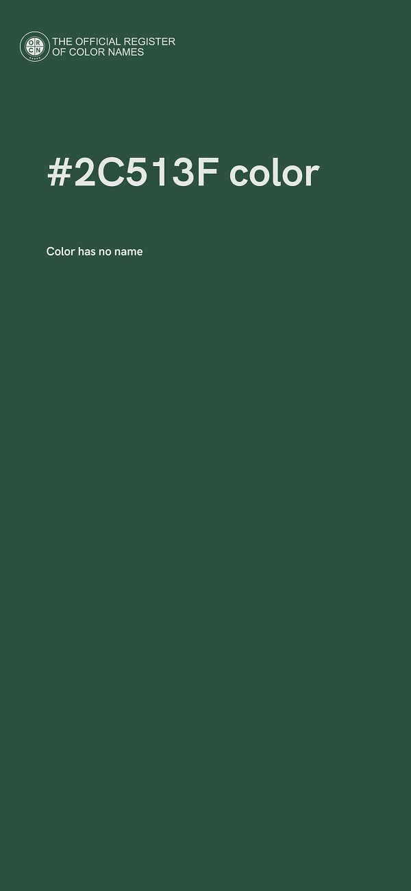 #2C513F color image