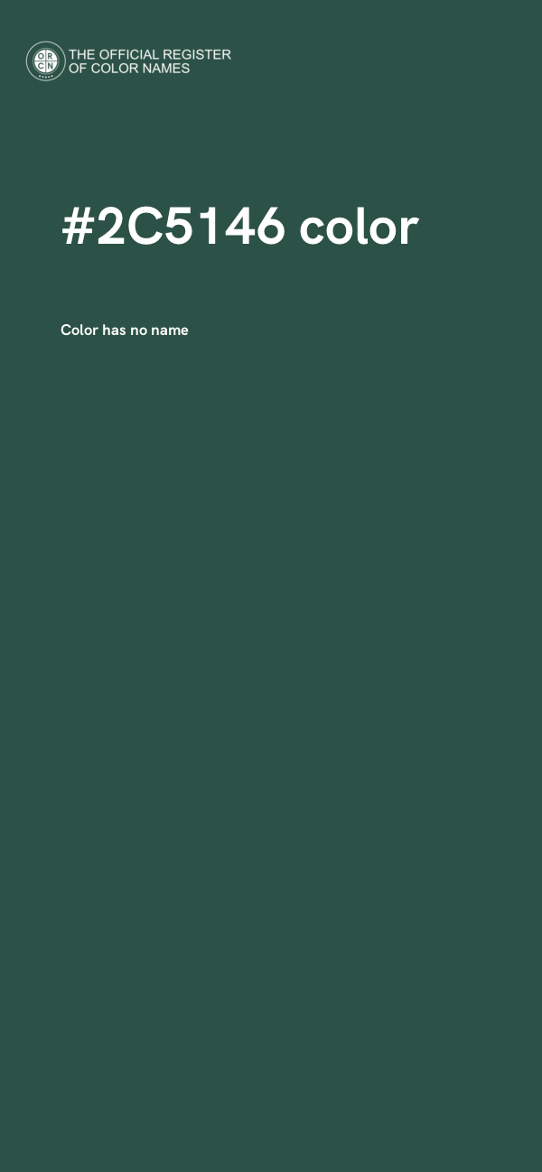 #2C5146 color image